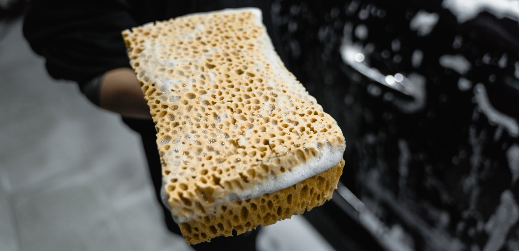 Stockphoto of a sponge that is used for car cleaning